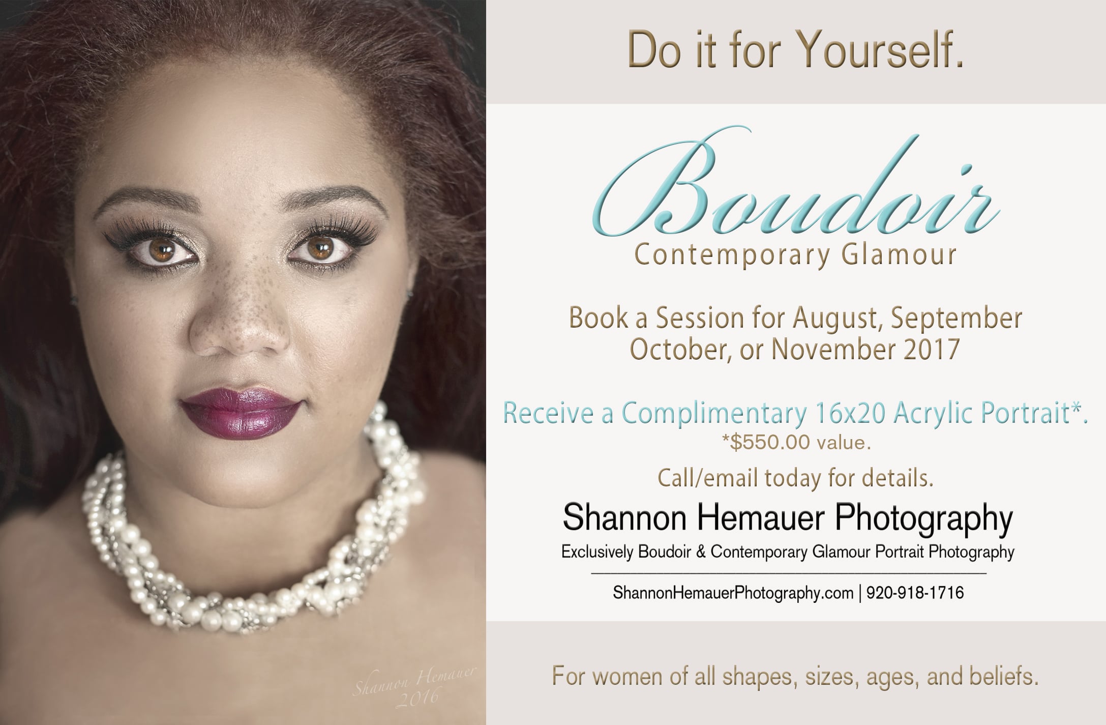 Boudoir and contemporary glamour portrait photographer Shannon Hemauer located near Harrisburg PA